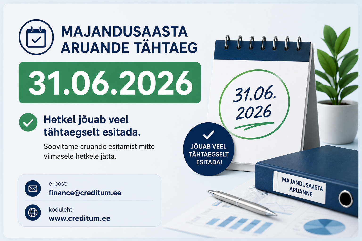 majandusaasta aruande tähtaeg